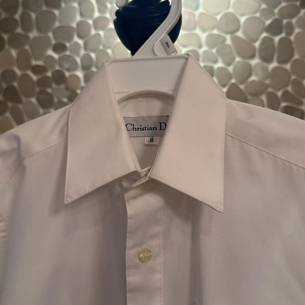 Christian Dior boy’s white button-down shirt - size 8 - Picture 2 of 8